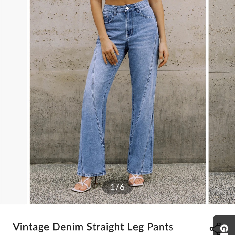NWT Commense Size L vintage Straight leg Jeans